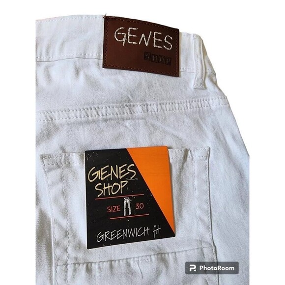 Genes Shop White Mens Shorts NEW Size 30 Slim MSRP $88 - Picture 3 of 6